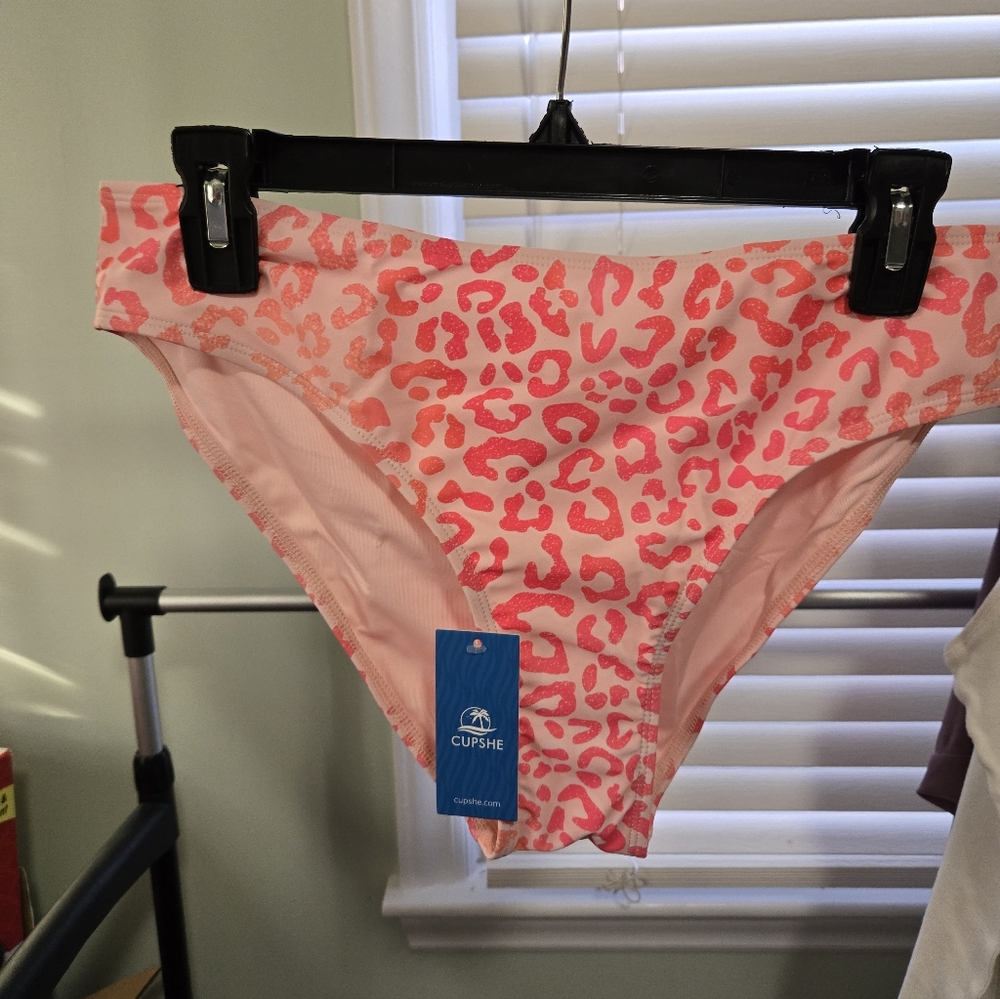 Cupshe Pink Patterned Bikini Bottom